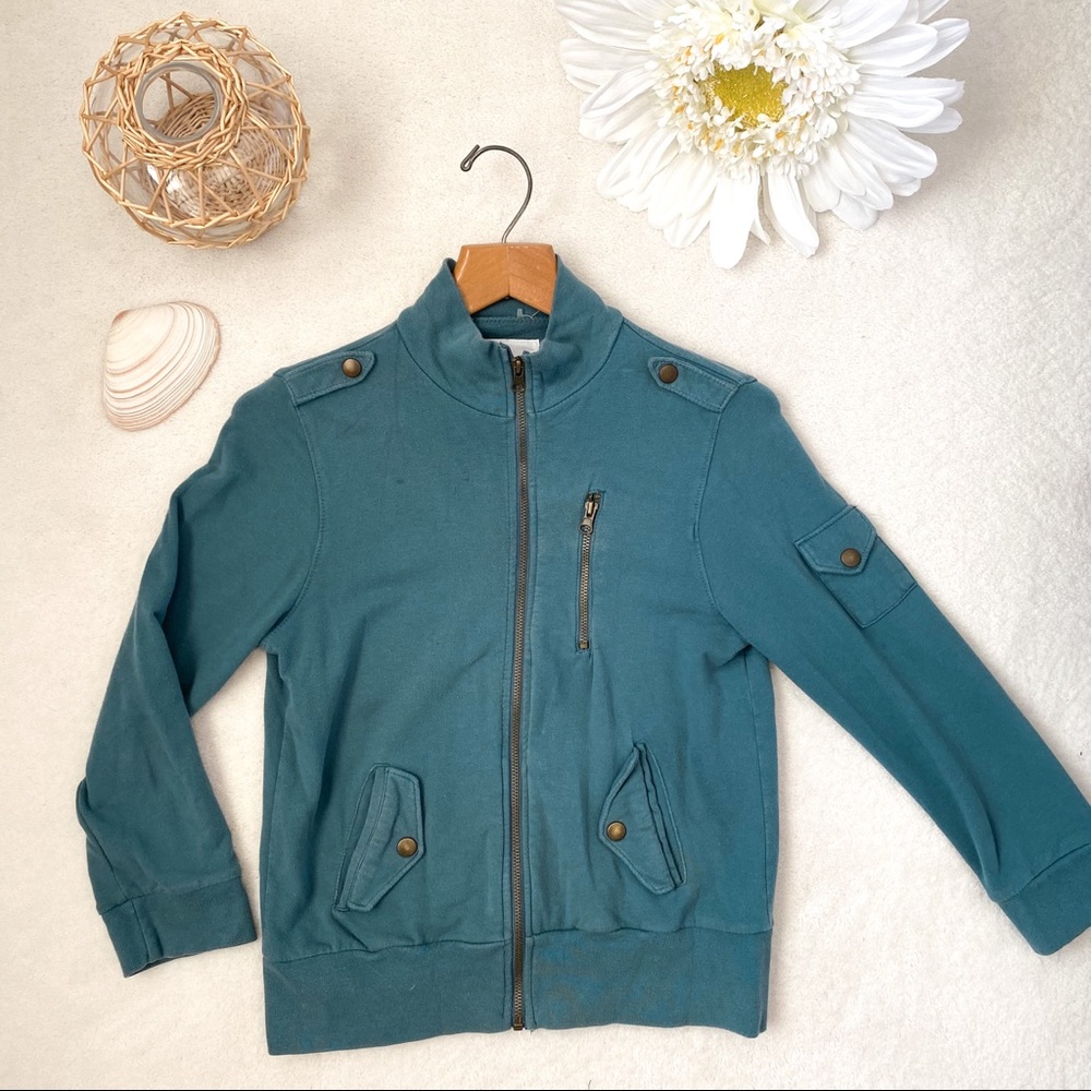 Urban Outfitters blue sweatshirt jacket